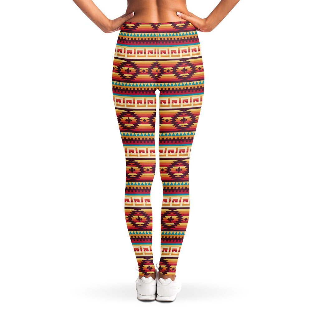 Native Inspired Pattern Print Women's Leggings