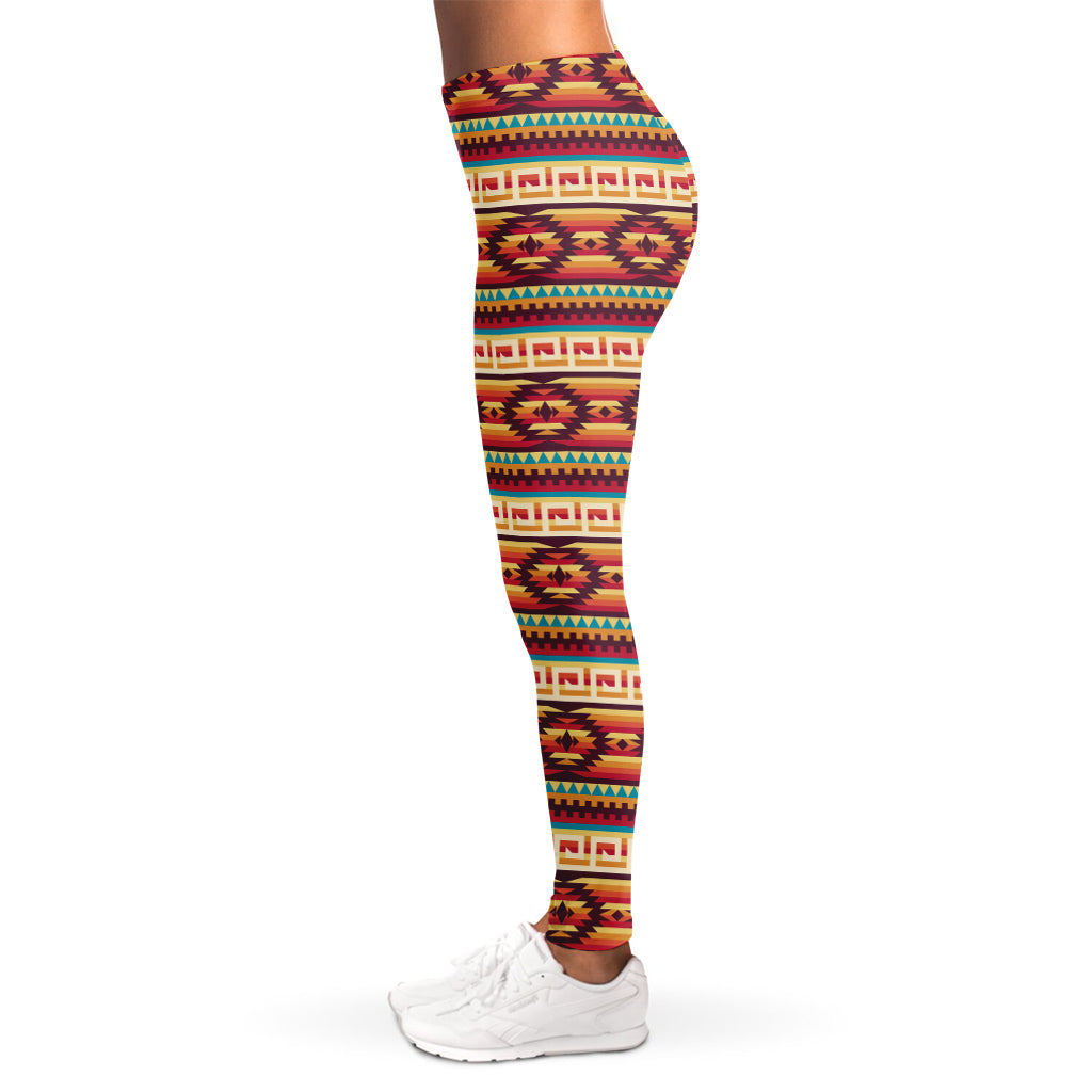 Native Inspired Pattern Print Women's Leggings