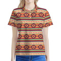 Native Inspired Pattern Print Women's Polo Shirt