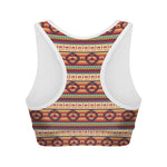 Native Inspired Pattern Print Women's Sports Bra