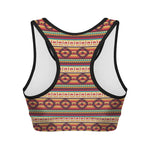 Native Inspired Pattern Print Women's Sports Bra