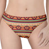 Native Inspired Pattern Print Women's Thong