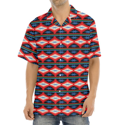 Native Navajo Pattern Print Aloha Shirt
