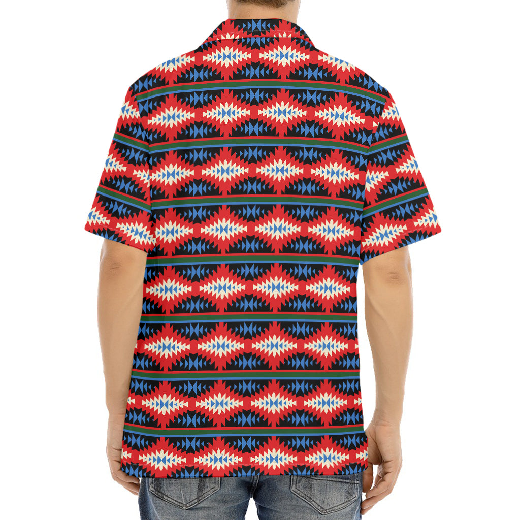 Native Navajo Pattern Print Aloha Shirt