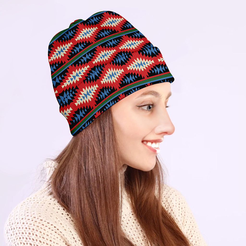 Native Navajo Pattern Print Beanie