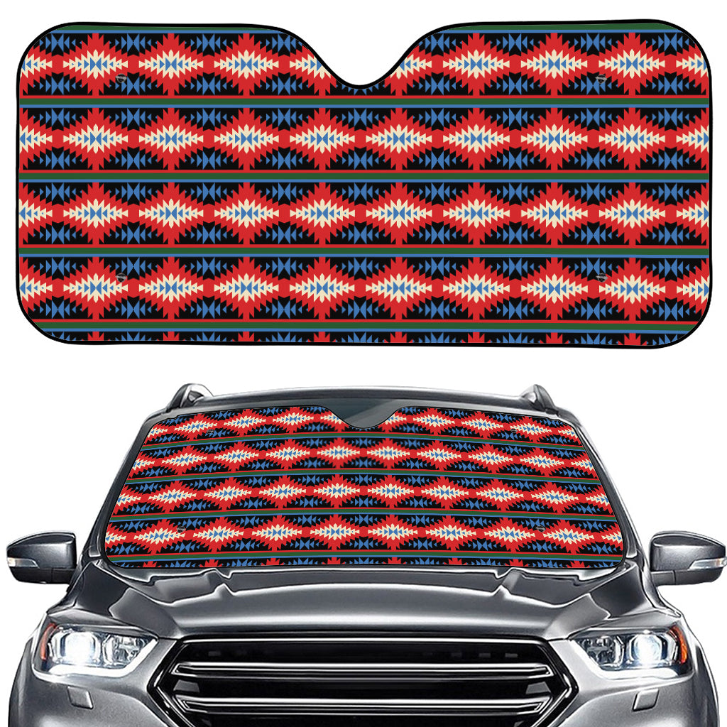 Native Navajo Pattern Print Car Windshield Sun Shade