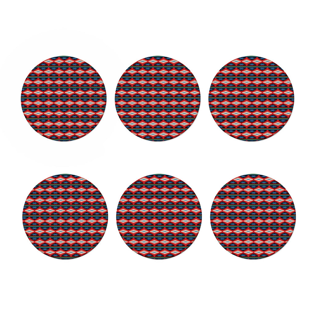 Native Navajo Pattern Print Coaster Set