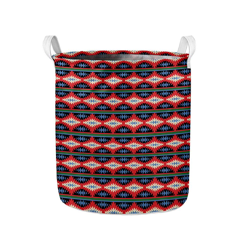 Native Navajo Pattern Print Collapsible Laundry Basket