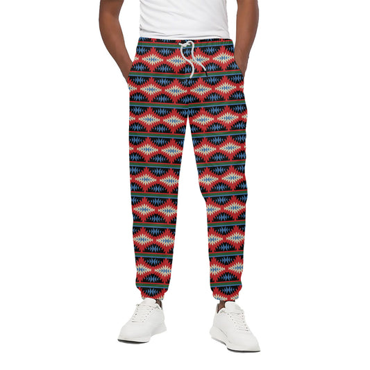 Native Navajo Pattern Print Cotton Pants