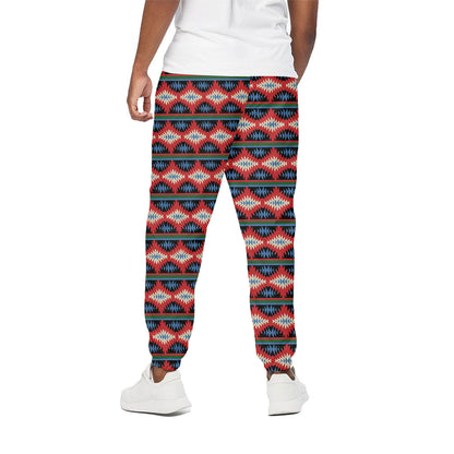 Native Navajo Pattern Print Cotton Pants