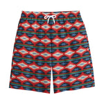 Native Navajo Pattern Print Cotton Shorts