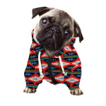 Native Navajo Pattern Print Dog Zip Up Hoodie
