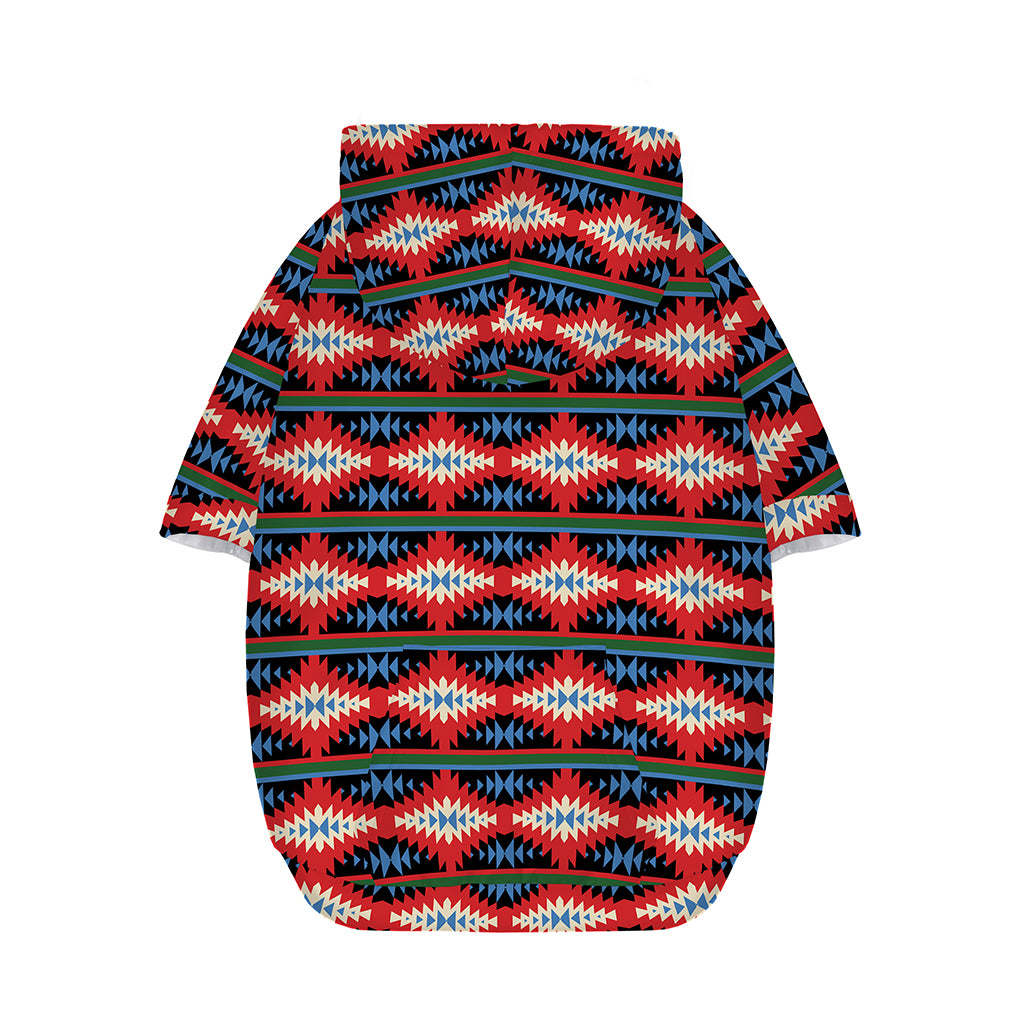 Native Navajo Pattern Print Dog Zip Up Hoodie