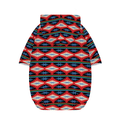 Native Navajo Pattern Print Dog Zip Up Hoodie