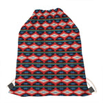Native Navajo Pattern Print Drawstring Bag