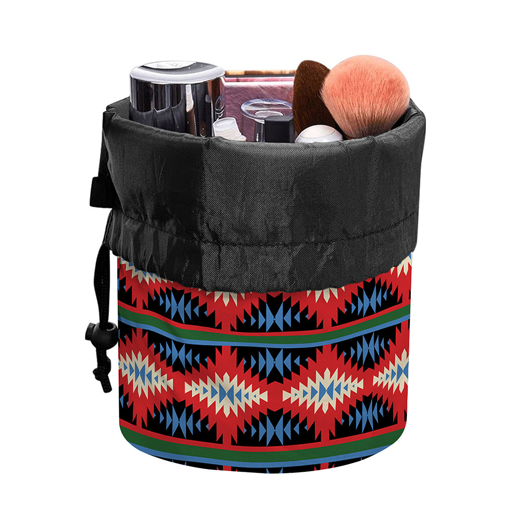 Native Navajo Pattern Print Drawstring Makeup Bag