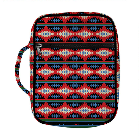 Native Navajo Pattern Print Front Pocket Bible Bag