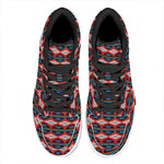 Native Navajo Pattern Print High Top Leather Sneakers