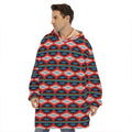 Native Navajo Pattern Print Hoodie Blanket