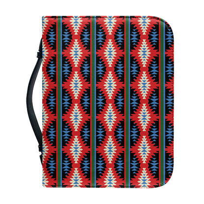 Native Navajo Pattern Print Leather Bible Cover