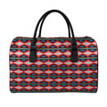 Native Navajo Pattern Print Leather Duffel Bag