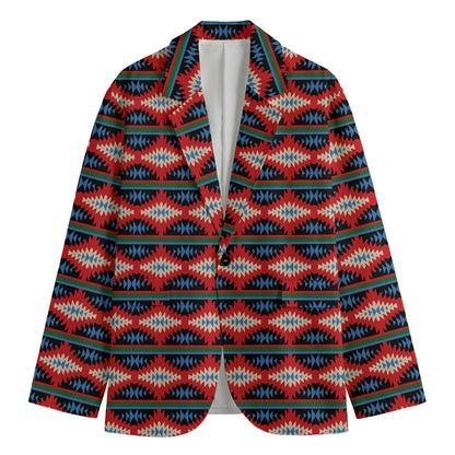 Native Navajo Pattern Print Men's Blazer