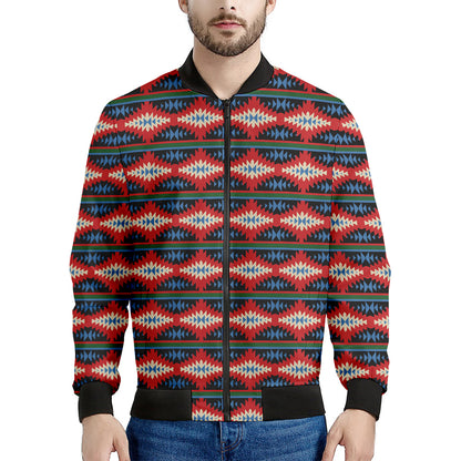 Native Navajo Pattern Print Men's Bomber Jacket