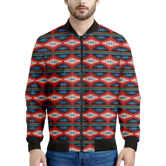Native Navajo Pattern Print Men's Bomber Jacket