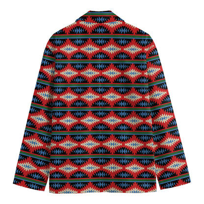 Native Navajo Pattern Print Men's Cotton Blazer