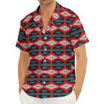 Native Navajo Pattern Print Men's Deep V-Neck Shirt