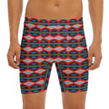 Native Navajo Pattern Print Men's Long Boxer Briefs