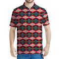 Native Navajo Pattern Print Men's Polo Shirt