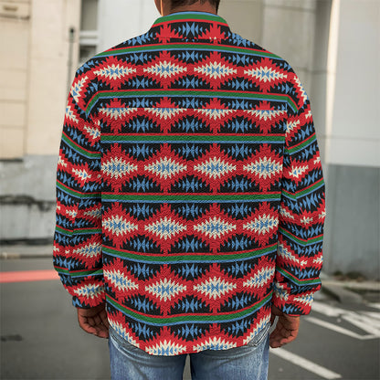 Native Navajo Pattern Print Men's Shirt Jacket