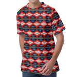 Native Navajo Pattern Print Men's Velvet T-Shirt