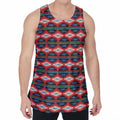 Native Navajo Pattern Print Men's Velvet Tank Top