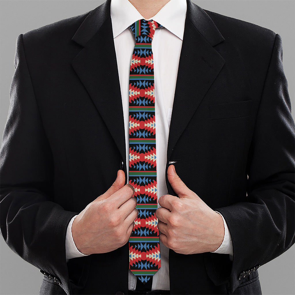 Native Navajo Pattern Print Necktie
