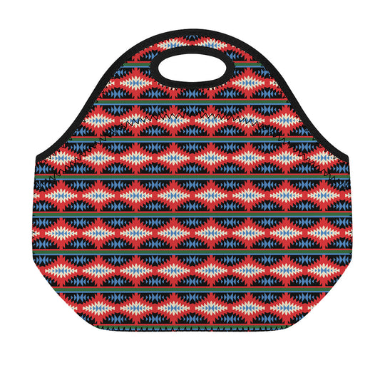 Native Navajo Pattern Print Neoprene Lunch Bag