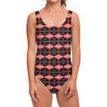 Native Navajo Pattern Print One Piece Swimsuit