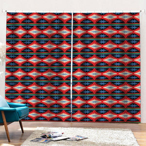 Native Navajo Pattern Print Pencil Pleat Curtains