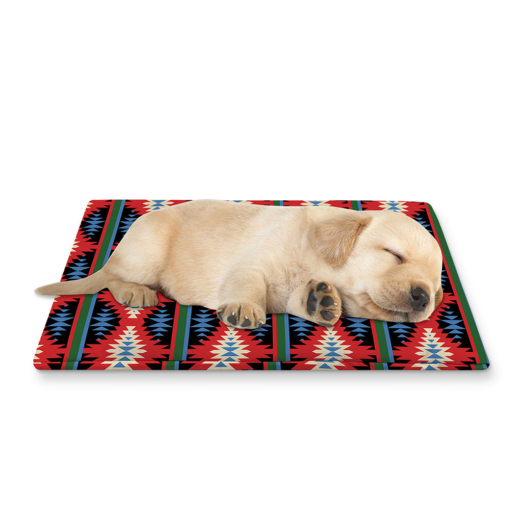 Native Navajo Pattern Print Pet Cooling Mat Cover