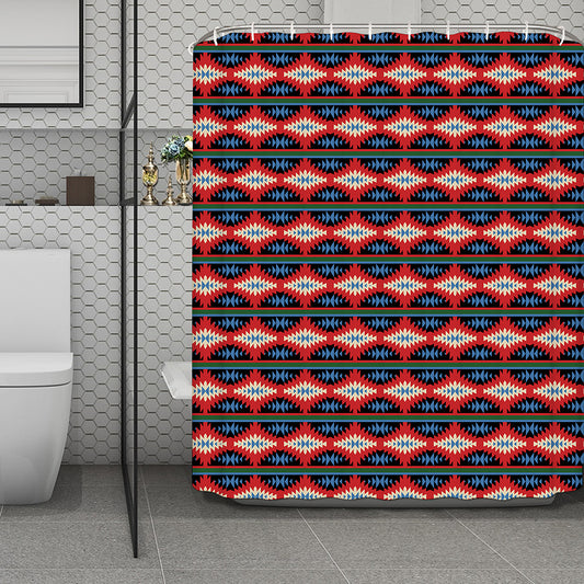 Native Navajo Pattern Print Polyester Shower Curtain