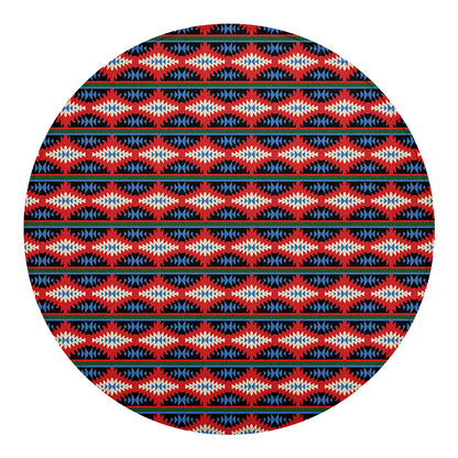 Native Navajo Pattern Print Round Blanket