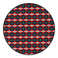 Native Navajo Pattern Print Round Floor Mat