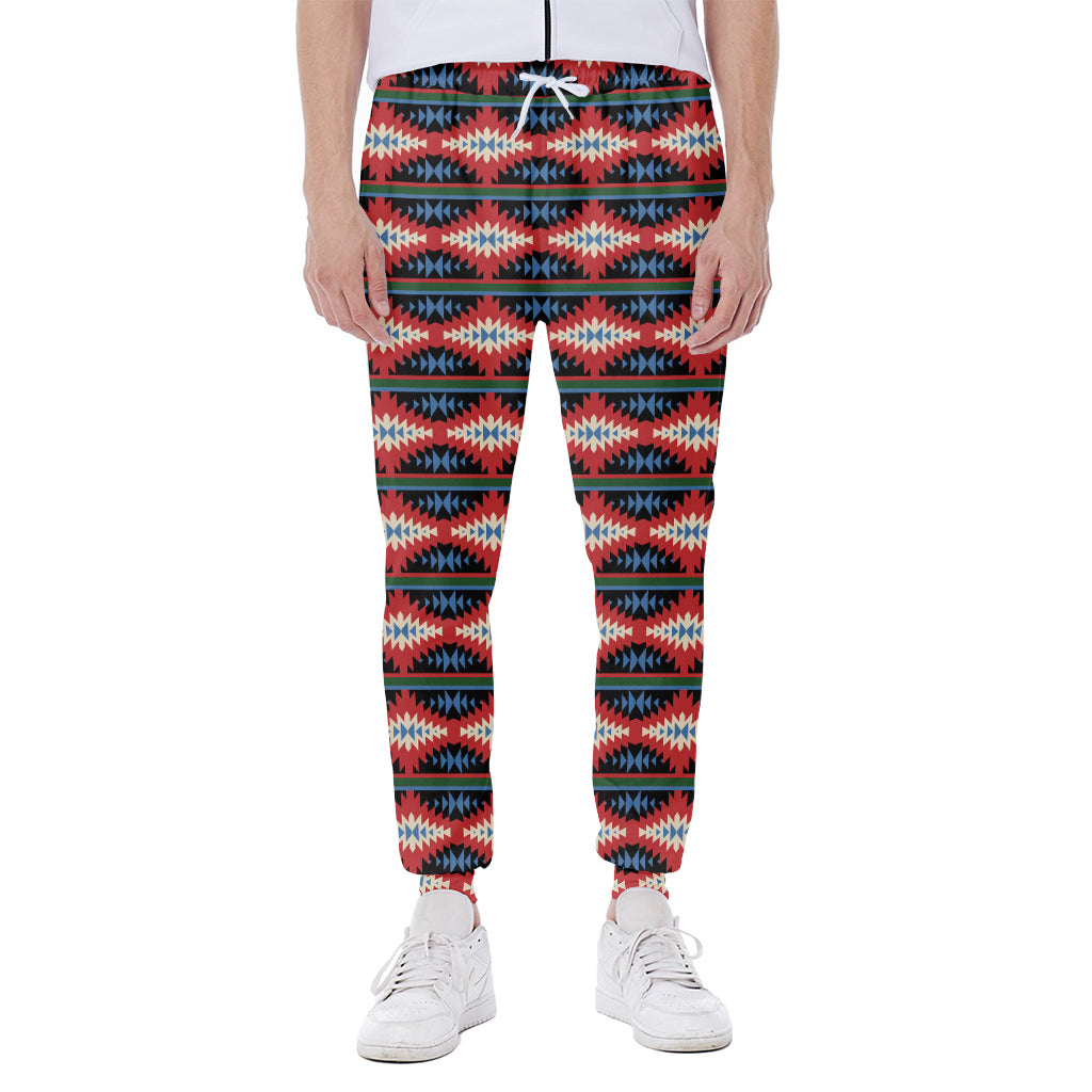 Native Navajo Pattern Print Scuba Joggers