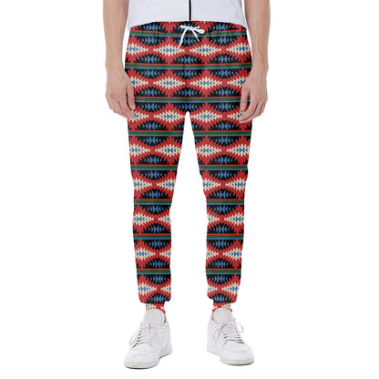 Native Navajo Pattern Print Scuba Joggers