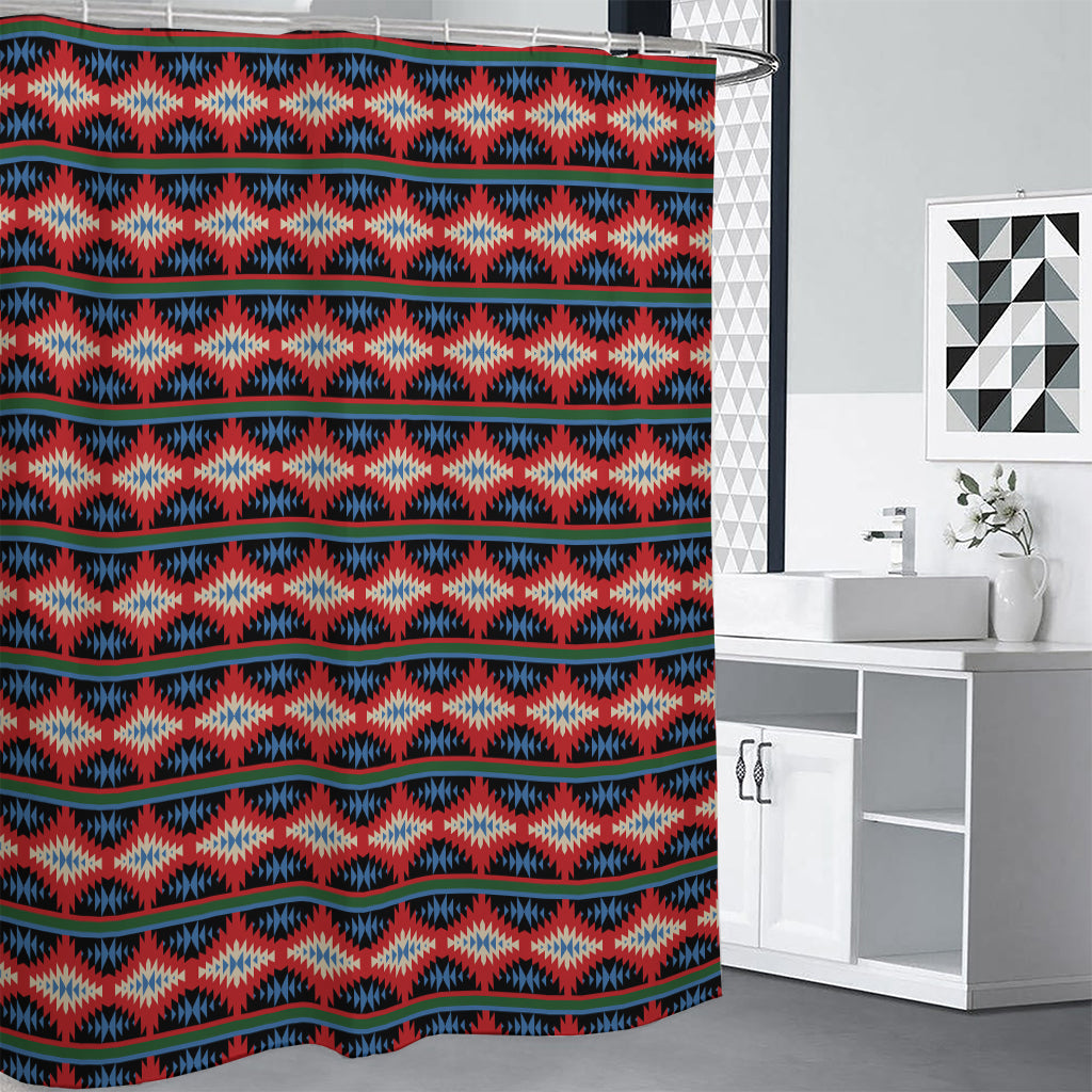 Native Navajo Pattern Print Shower Curtain