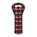 Native Navajo Pattern Print Single Neoprene Wine Tote