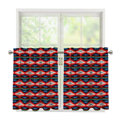 Native Navajo Pattern Print Tier Curtains