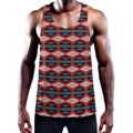Native Navajo Pattern Print Men's Workout Tank Top