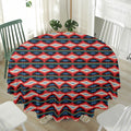 Native Navajo Pattern Print Waterproof Round Tablecloth